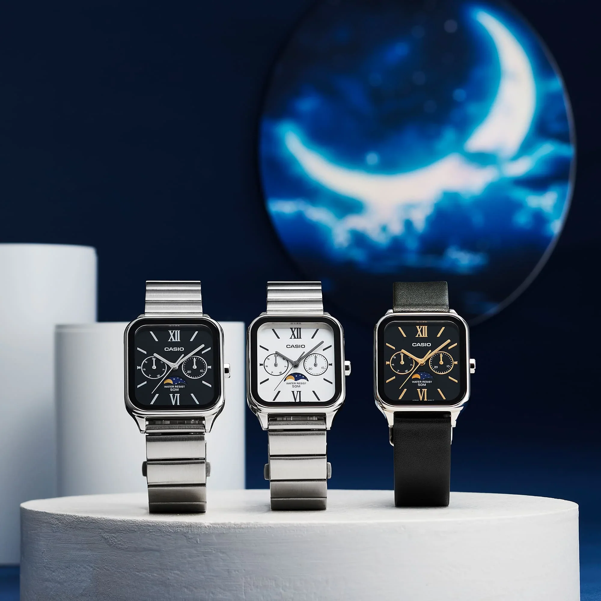 Casio Vintage Moon Phase MTPM305D-1A2 - Image 2