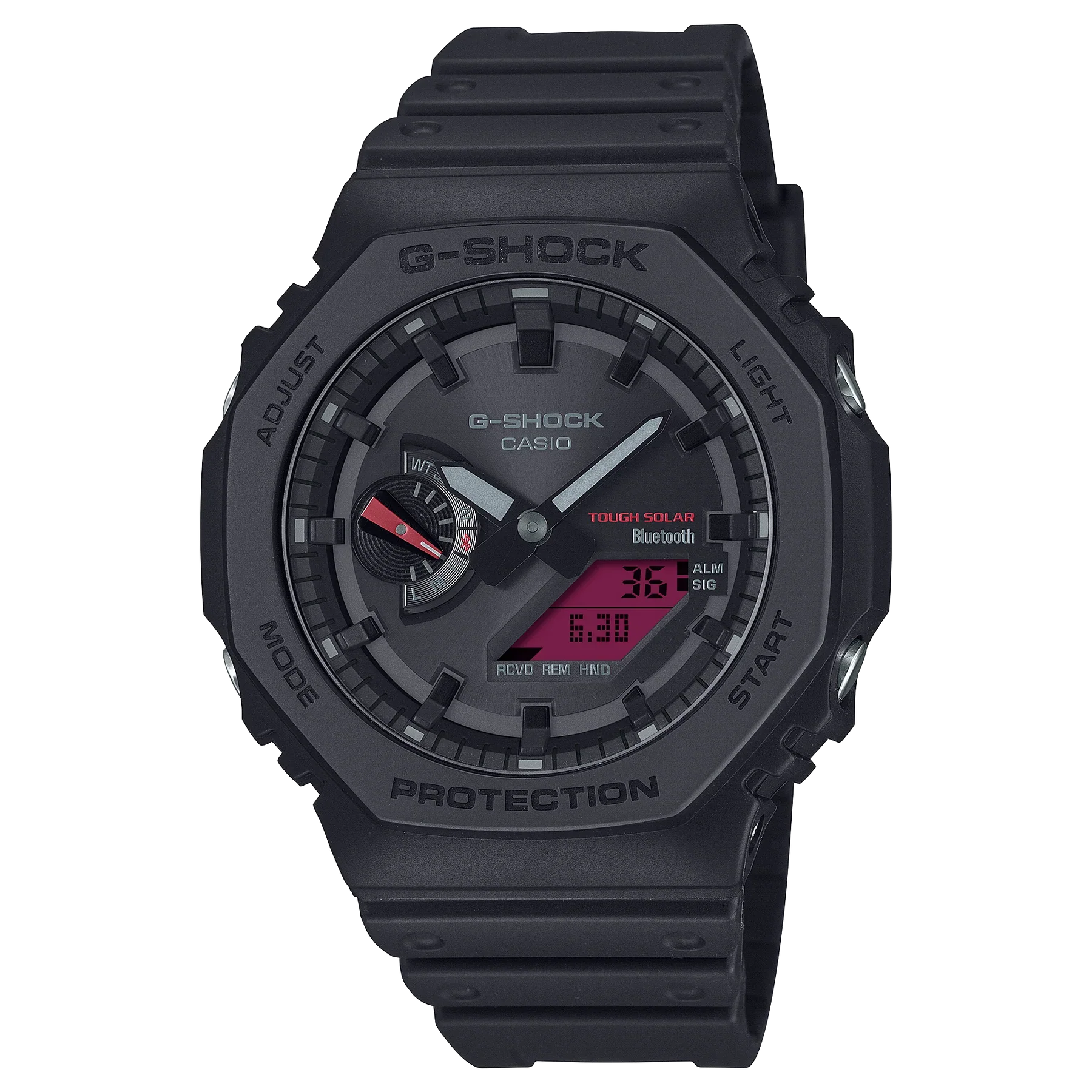 G-Shock Black and Bold Red GAB2100BBR-1A