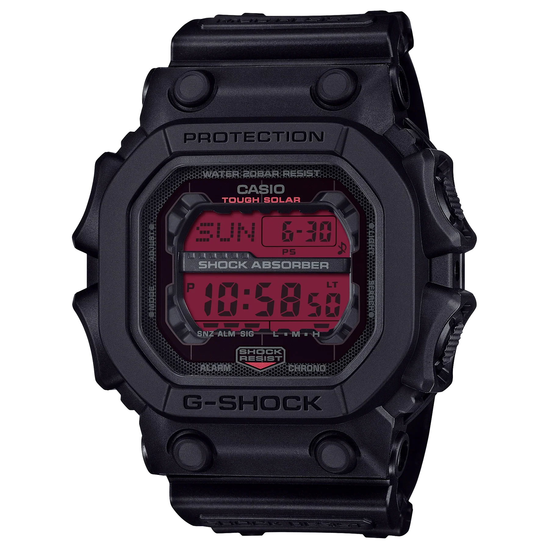 G-Shock Black and Bold Red GX56BBR-1D