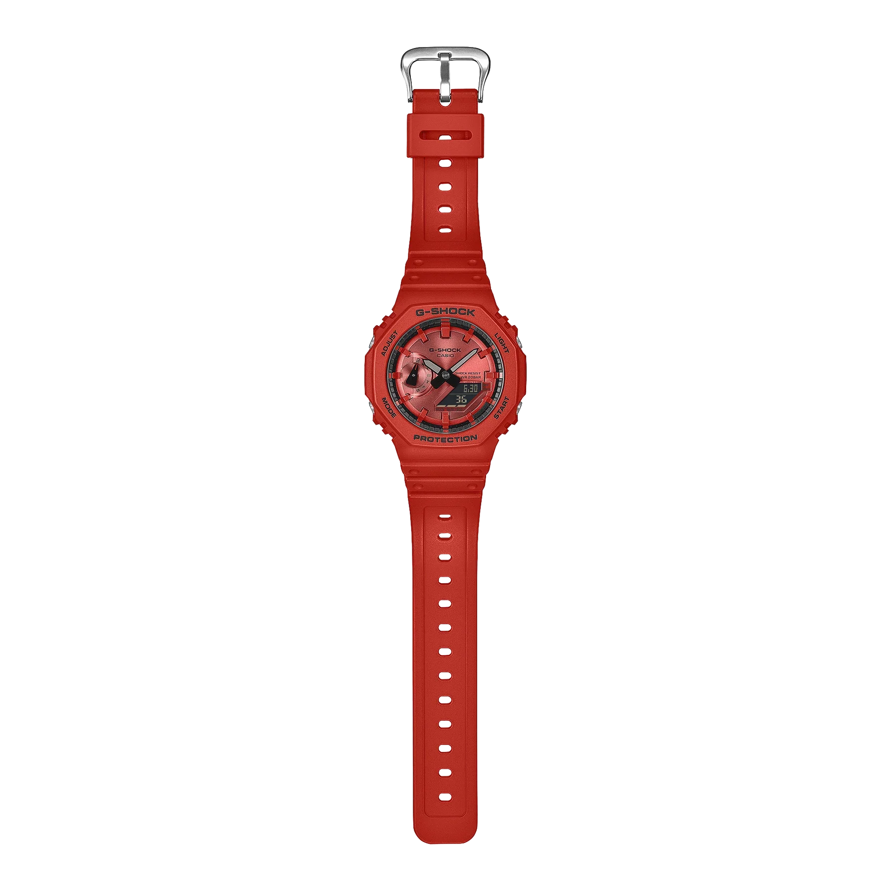 G-Shock CasiOak Iconic Red Series GA2100RRB-4A - Image 3