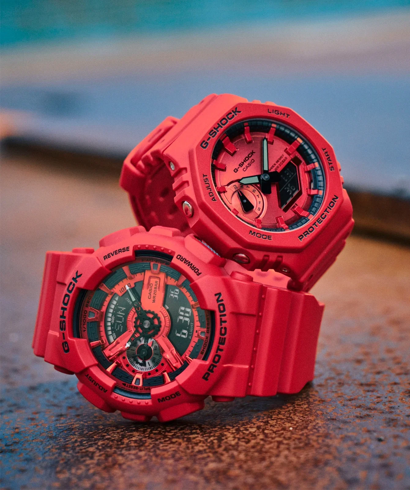 G-Shock CasiOak Iconic Red Series GA2100RRB-4A - Image 4