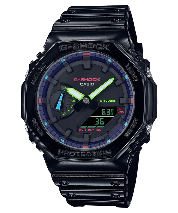 G-Shock GA2100RGB-1A Virtual Rainbow Series