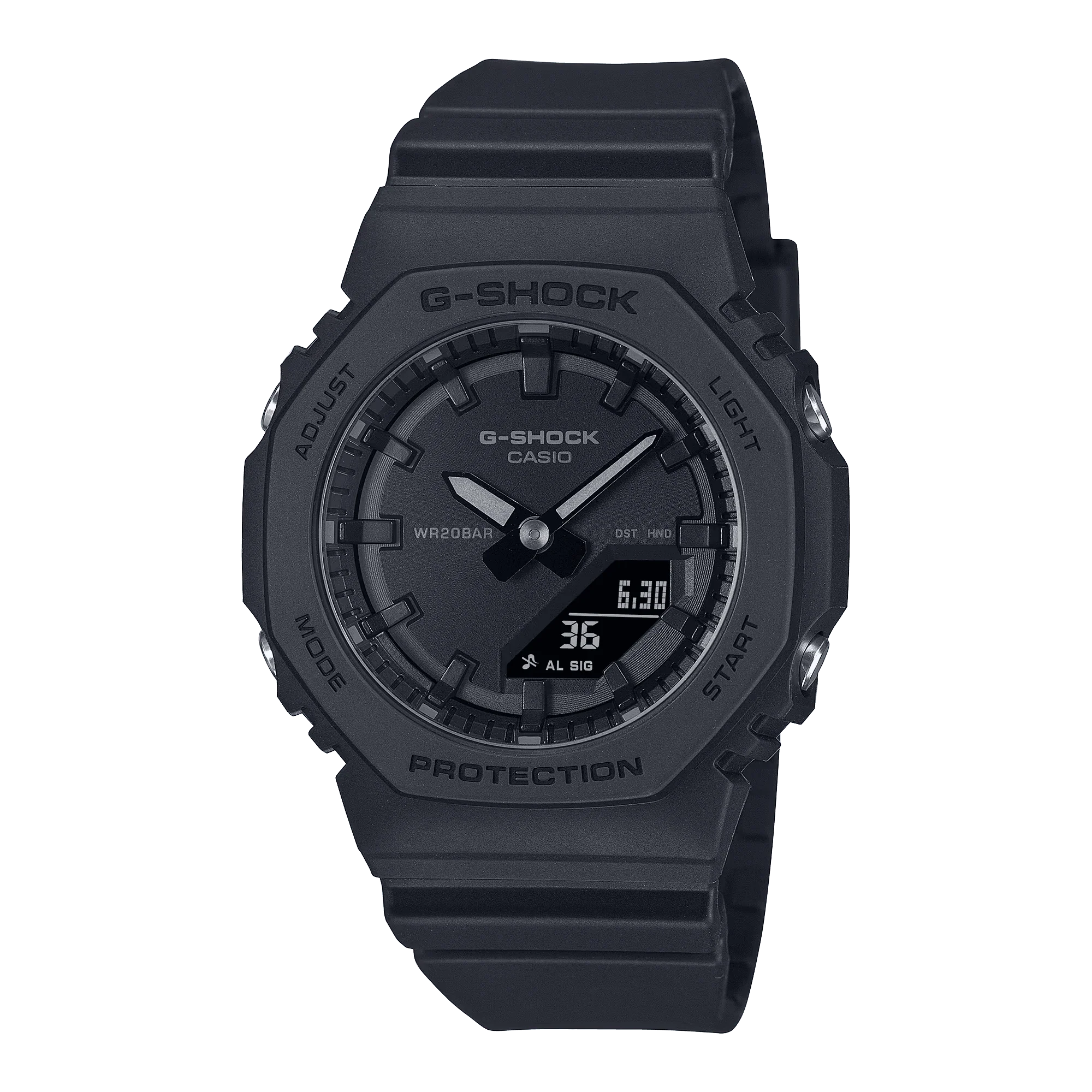 G-Shock Mid-Size S Series Black Out CasiOak GMAP2100BB-1A